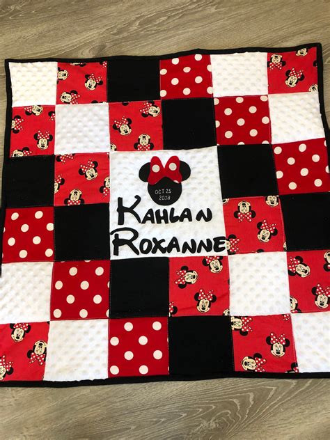 Excited To Share This Item From My Etsy Shop Minnie Mouse Baby Quilt