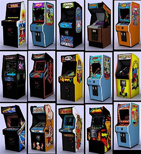 Classic Arcade Pack 3d Model Classic Arcade Games