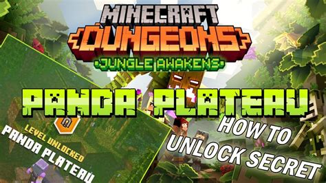 Minecraft Dungeons Panda Plateau How To Unlock Secrets On Ps4 Youtube
