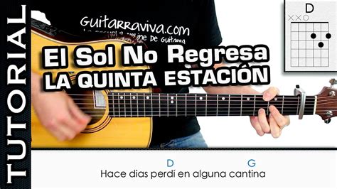 Aprende A Tocar El Sol No Regresa De La Quinta Estación 5a En Guitarra