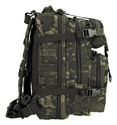 Tactical Assault Backpack Black Multicam