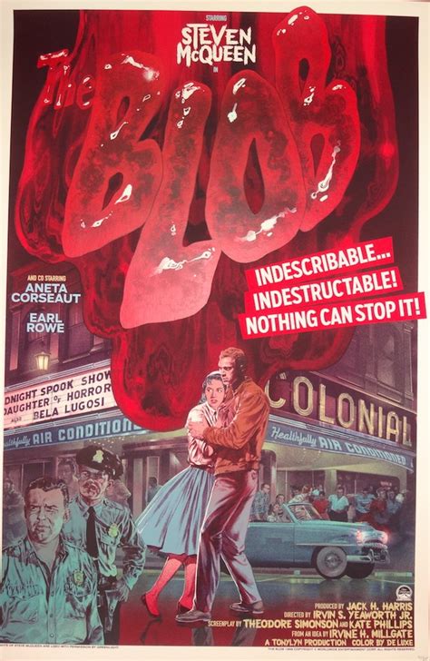 The Blob 1958 Movie Poster Kellerman Design