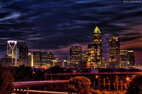 Charlotte North Carolina Skyline Dusk Flickr Photo Sharing