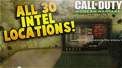 All 30 Intel Locations In Call Of Duty 4 Modern Warfare Remastered