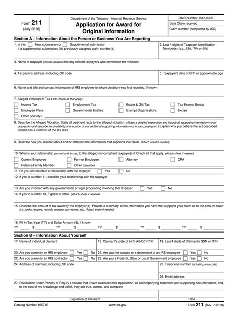 Although internal revenue service's priority is to collect taxes and make sure. 2018-2021 Form IRS 211 Fill Online, Printable, Fillable ...