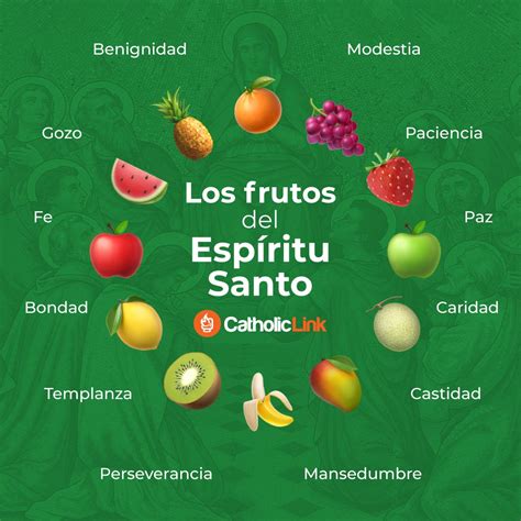 Infografía Frutos Del Espíritu Santo Catholic Link