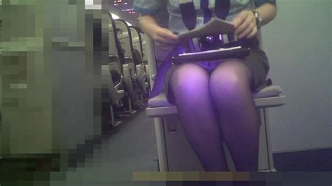 japanese air stewardess pantyhose and upskirt