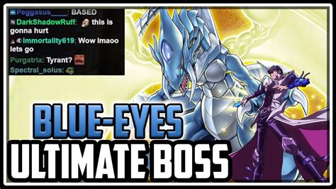 Ultimate Boss Blue Eyes Tyrant Dragon Summon Win Yu Gi Oh Master