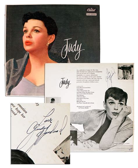 sell or auction your autographed judy garland signed lp record album