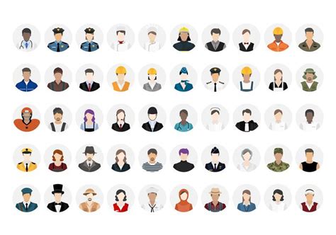Illustration Vector Of Various Careers And Professions Download Free