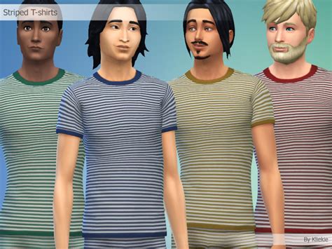 The Sims Resource Striped T Shirts