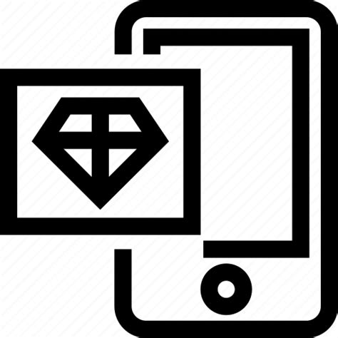 Asset Assets Banking Diamond Digital Mobile Stock Icon