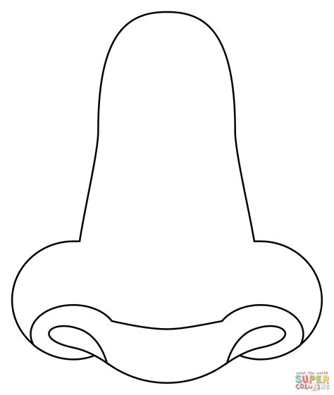Nose Coloring Page Free Printable Coloring Pages