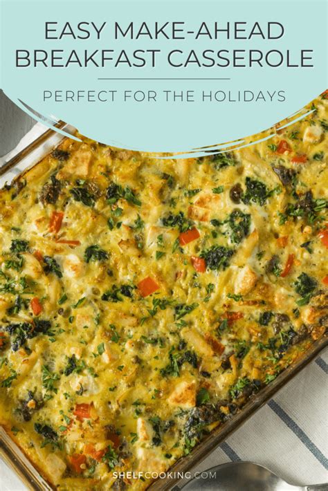 Make Ahead Breakfast Casserole Perfect For Holidays Shelf Cooking
