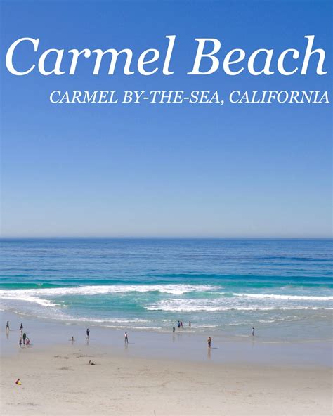 Carmel Beach Carmel By The Sea Simple Sojourns Carmel Beach