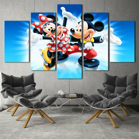 Shop macy's home products sale & clearance from macys.com. Mickey mouse 5PCS HD Canvas Print Home Decor room Picture ...