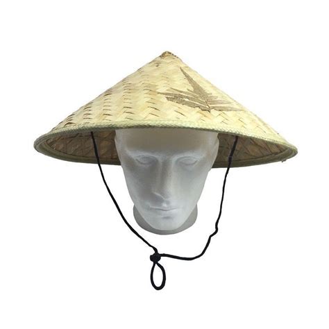 Deluxe Vietnamese Hat Traditional Asian Bamboo Sun Cap Halloween