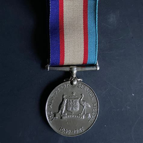 Australia Service Medal 19391945 To 81420 Robert James 116 Governmen
