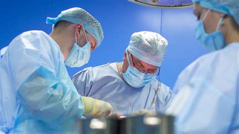Group Of Professional Surgeons Make Operation Stock Footage Sbv