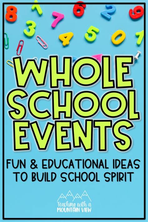 School Wide Events Fun And Educational Ideas To Build School Spirit