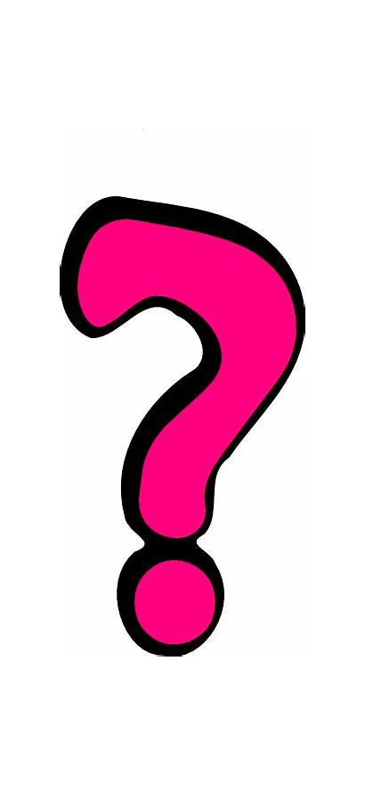 Question Mark Clip Clipart Pink Animated Marks