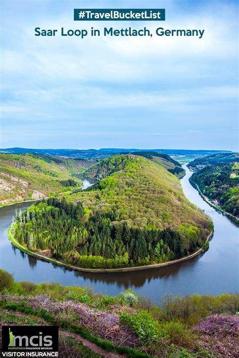 Witness The Beautiful Vista Of The Saar Loop In Mettlach Germany