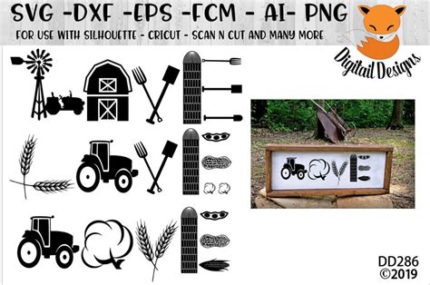Farming Love SVG Png Dxf Fcm Eps Ai Cut File | Etsy