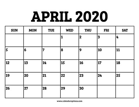 So that's all about april 2021 calendar wallpapers in high definition. April 2020 Calendar Printable - Calendar Options