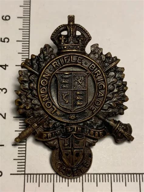 Ww British Army Cap Badge The London Rifle Brigade Cadets Picclick Uk