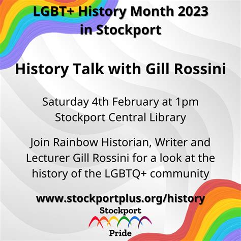 stockport libraries on twitter it s lgbt history month and stockport is busy there s a range