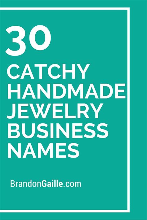 101 Catchy Handmade Jewelry Business Names Fun Ideas To Try
