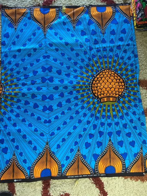 Blue African Fabricafrican Prints Ankara Fabric African Etsy