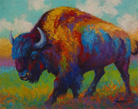Download and use 90,000+ abstract art stock photos for free. Prairie Muse - Bison Painting by Marion Rose