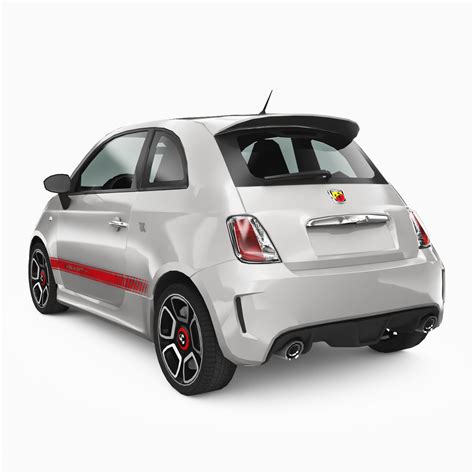 3d Model Fiat 500 Abarth 2009 Vr Ar Low Poly Cgtrader