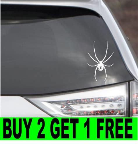 Black Widow Spider Vinyl Decal Car Window Bumper Sticker 4 Size 14