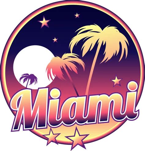 Miami City Symbol — Stock Vector © Mauromod 111907582