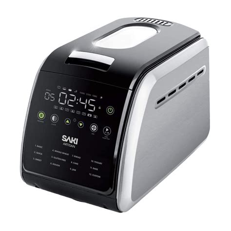 SAKI Saki 12-in-1 Programmable Bread Maker, 3 LB Capacity, Non-stick