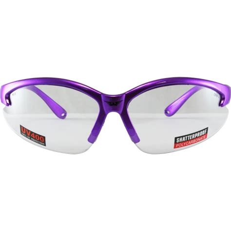 global vision cougar lab and safety glasses purple frame w clear lens best buy canada