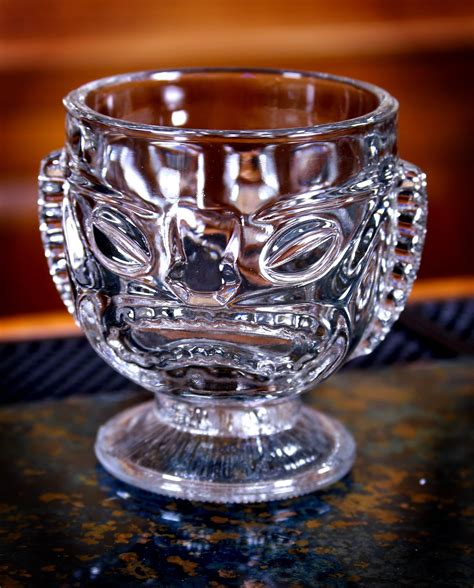 Glass Tiki Mug 14 Oz Happy And Sad Design Awesomedrinks