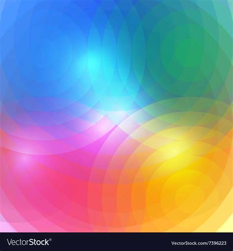 Abstract Rainbow Circles Background Royalty Free Vector