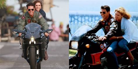 Tom Cruise And Jennifer Connelly Recreate Top Guns Iconic Motorbike