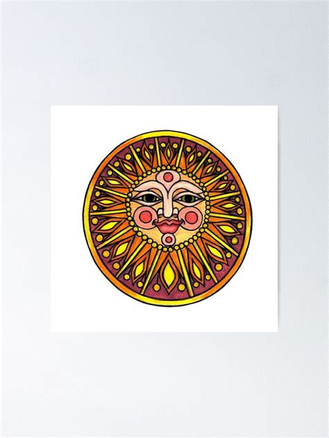 Renaissance Sun Face Poster By Arthistorymajor Redbubble