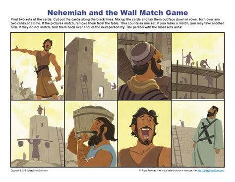 Nehemiah Archives Page 2 Of 2 Childrens Bible Activities Sunday