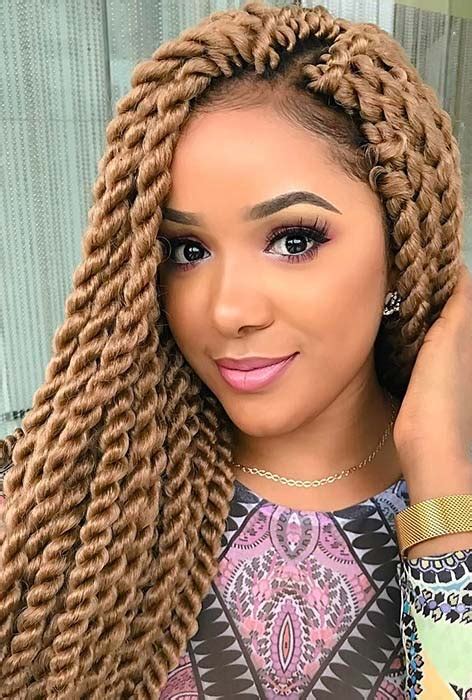 Here we have long twist braids that have been styled high on the head. 45 Latest Pictures of Nigerian Braids Hairstyles (Gallery ...