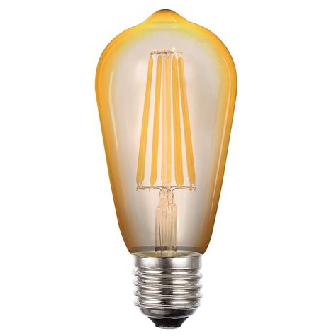 Filament Amber St64 Led 8w E27 Dimmable Warm White Lst648wes22da