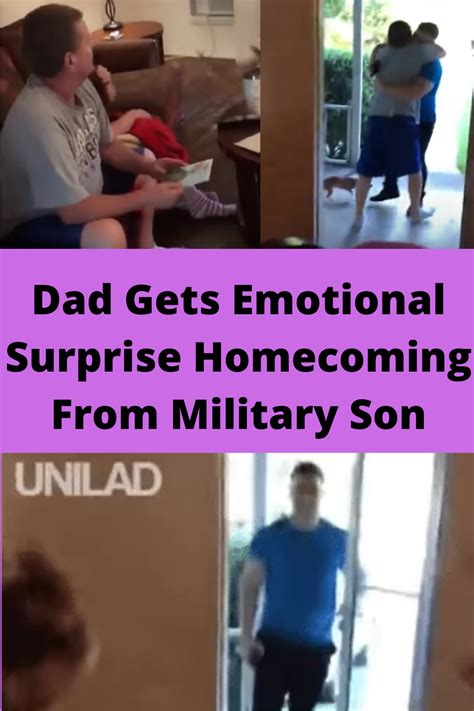 dad gets emotional surprise homecoming from military son