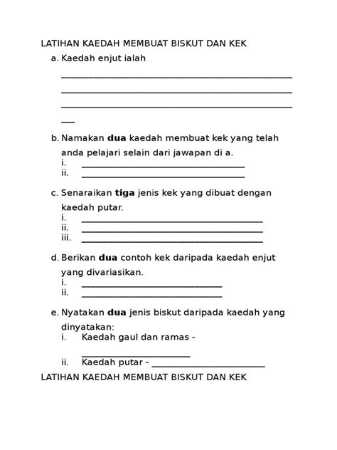 Kemudian bentukkan menjadi bebola kecil. Latihan Kaedah Membuat Biskut Dan Kek