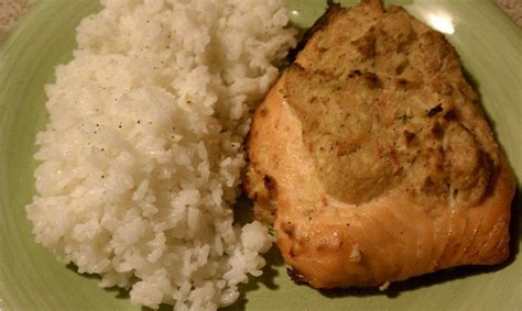 Then bake it in the oven. costco stuffed salmon and rice | Salmon, rice, Food, Rice