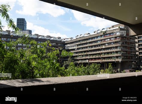 A View Of The Barbican Estate In Central London Stock Photo Alamy
