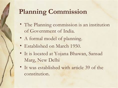 Planning Commission Of India